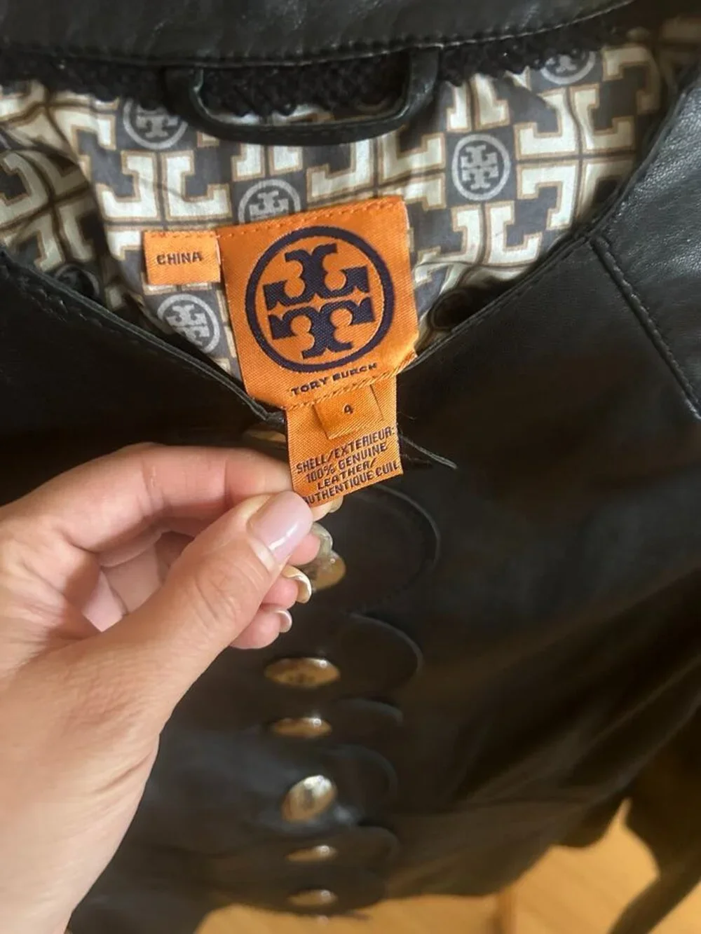 Tory Burch Authentic Leather Cordelia Jacket 4